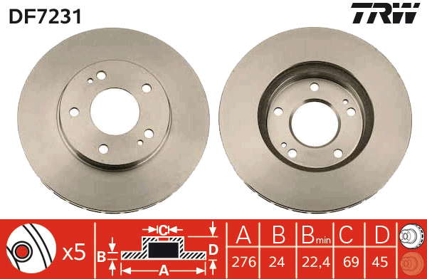 PAIRE DE DISQUES