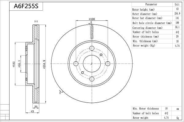 A6F255S