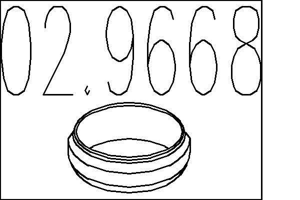 Bague d'étanchéité, tuyau d'échappement