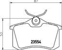 KIT DE PLAQUETTES DE FREIN