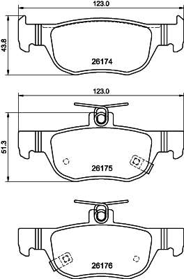 BRAKE PAD SET, DISC BRAKE