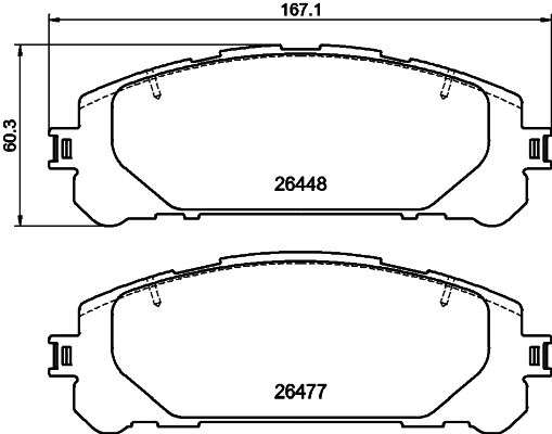 BRAKE PAD SET, DISC BRAKE