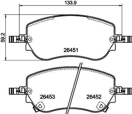 BRAKE PAD SET, DISC BRAKE