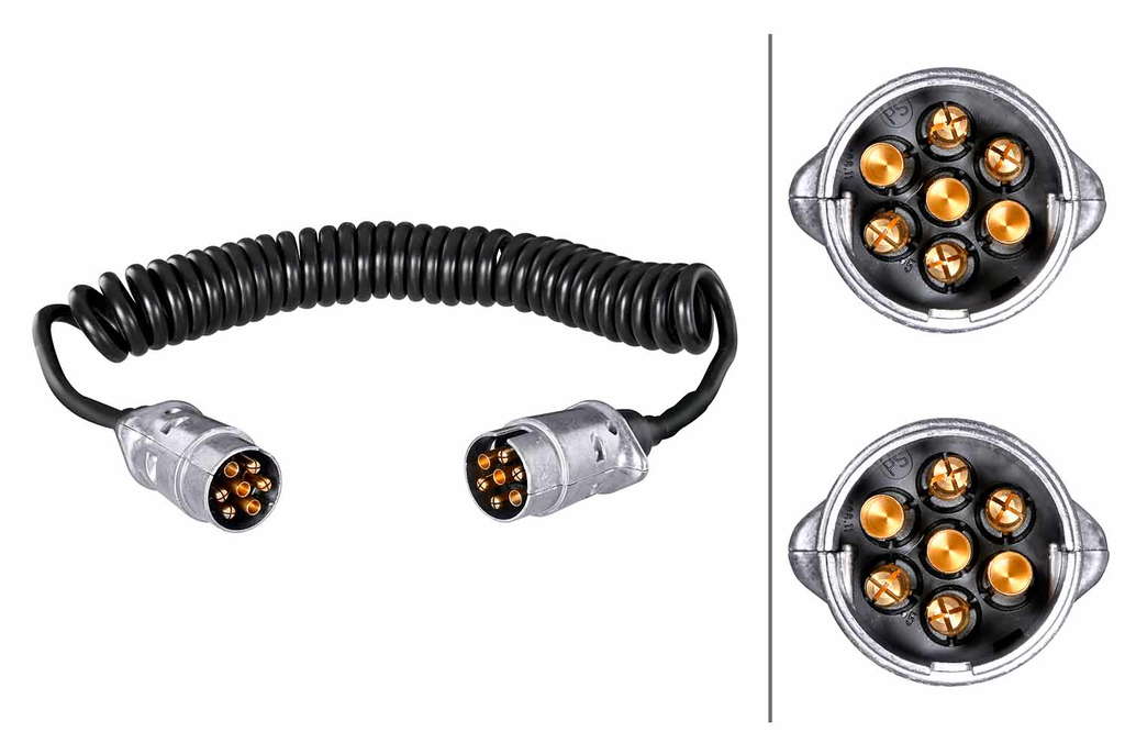 CABLE SPIRALE 7 POLES 12V