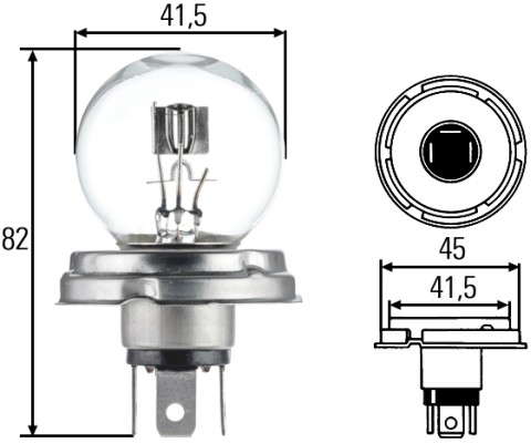 R2 CE 6V 45/40W - P45T41