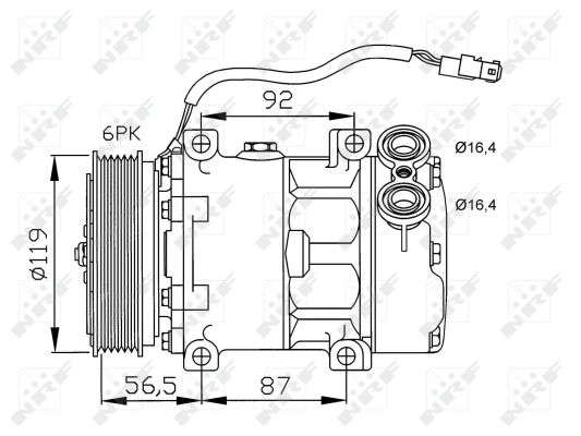 COMP - PEUGEOT 206 2.0 99- COMPRESS