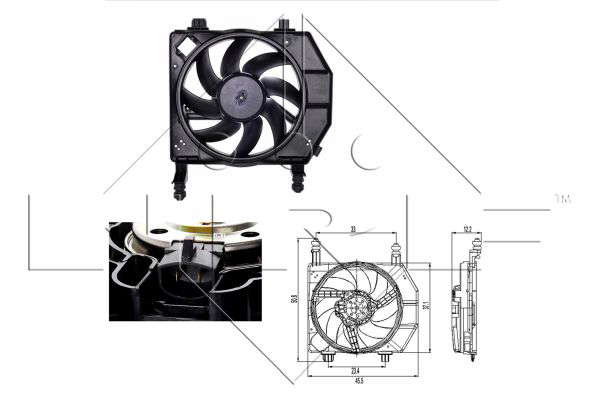 GMV - FORD FIESTA 1.8D 96- FAN COMP