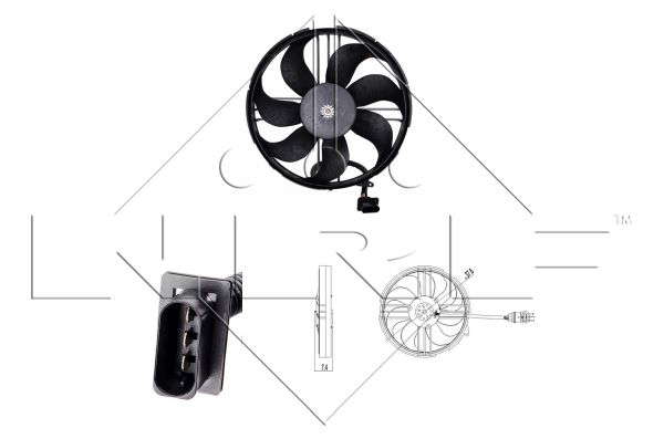 GMV - VW POLO 1.4D 95- FAN COMPLETE