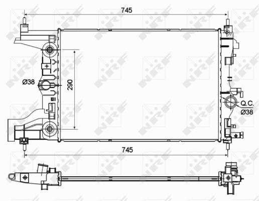 RAD - OPEL ASTRA 1.6 10- RADIATOR