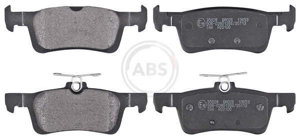 Jeu de plaquettes de frein arrière