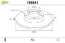 DISQ FREIN X2 VOLV S60, S80, V70