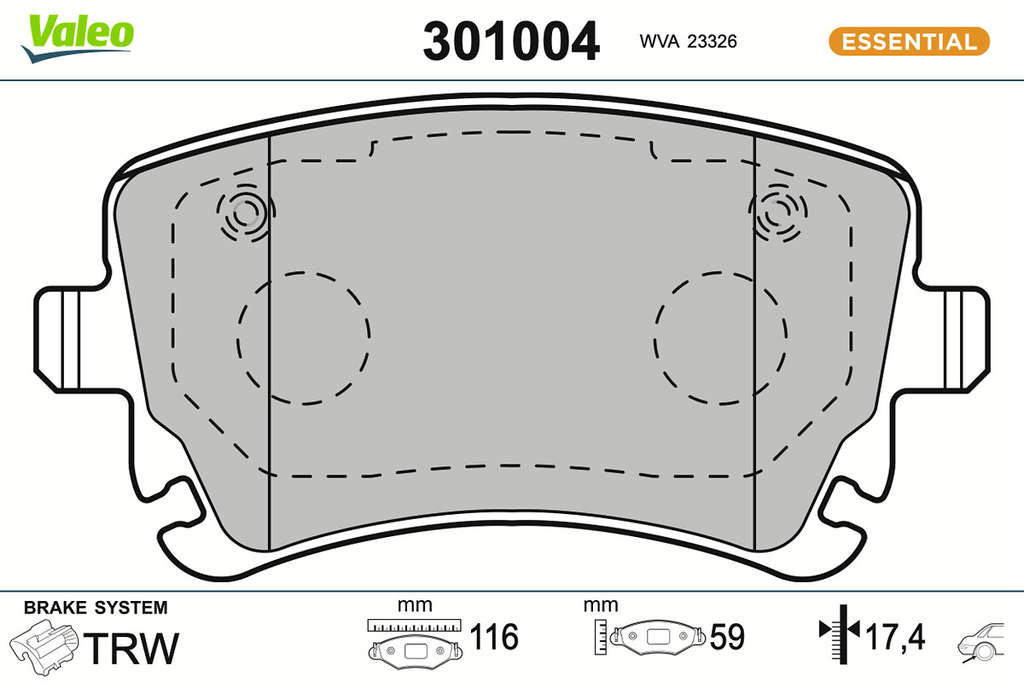 PLAQ FREIN FIRST AUDI A4