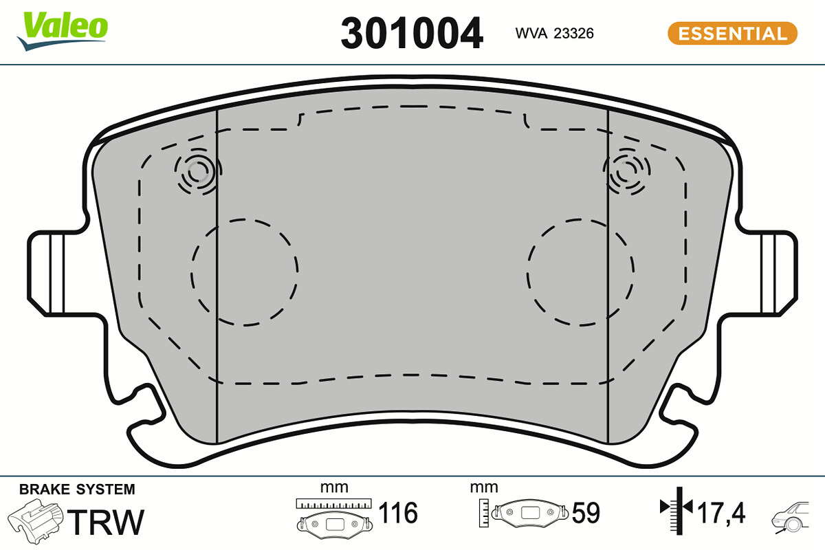 PLAQ FREIN FIRST AUDI A4