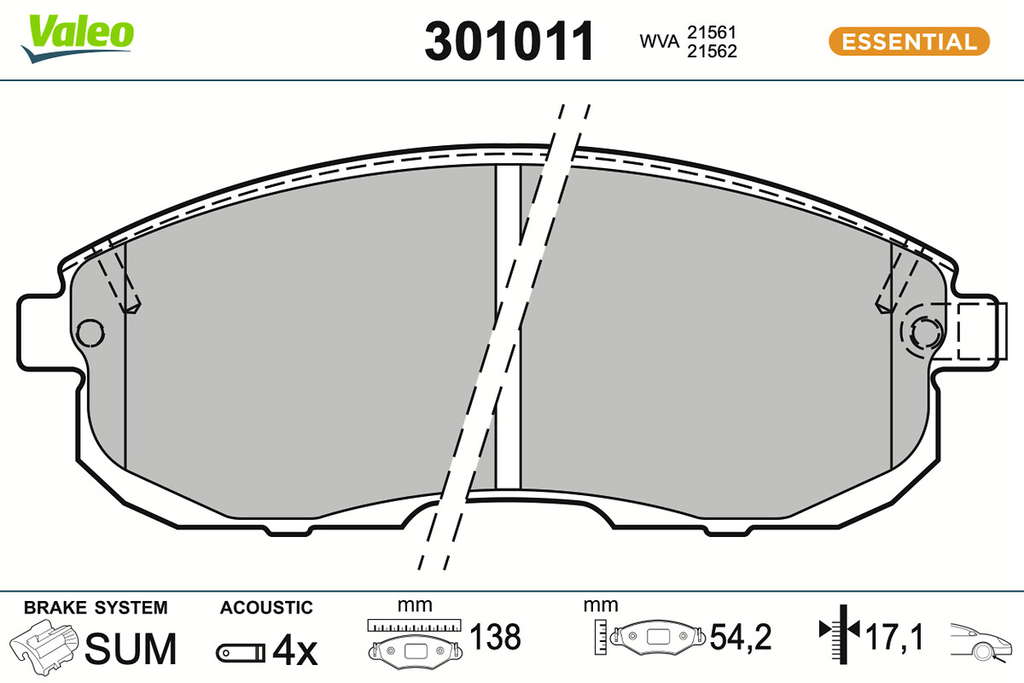 PLAQ FREIN FIRST NISSAN SX4 (Y 1 ,Y