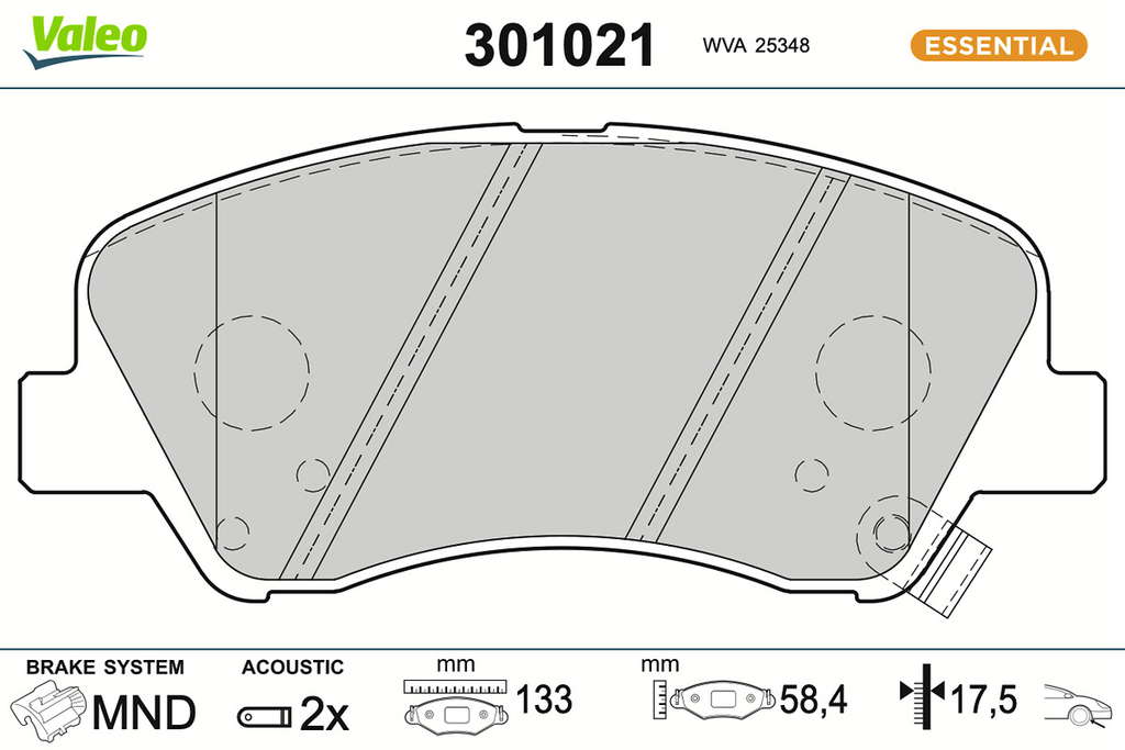 PLAQ FREIN FIRST KIA RIO
