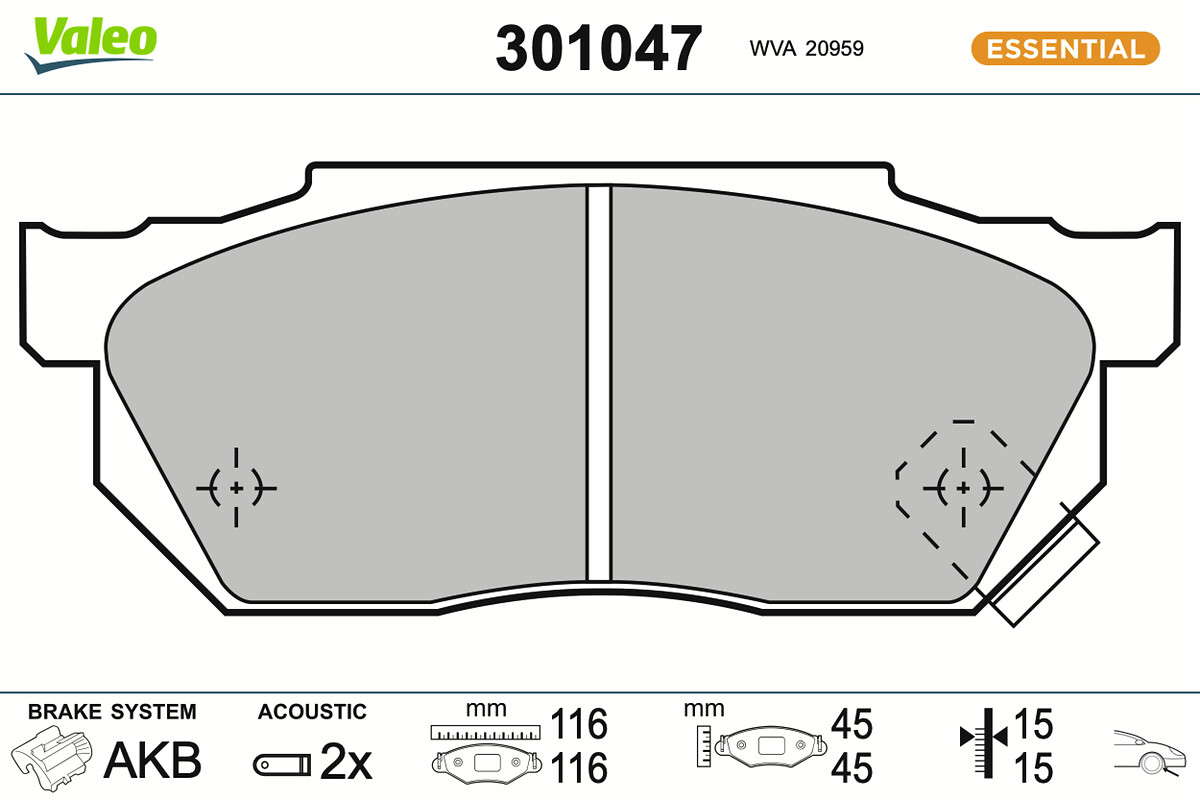 PLAQ FREIN FIRST HONDA CIVIC