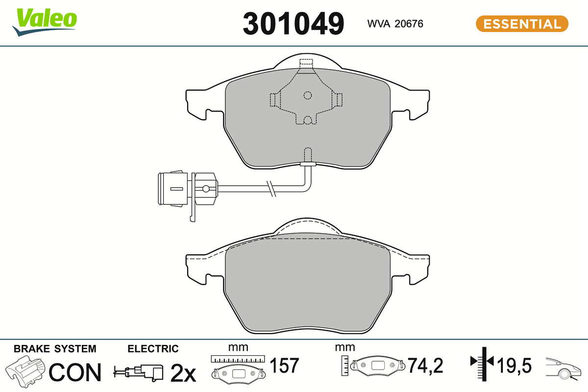 PLAQ FREIN FIRST AUDI 100