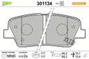 PLAQ FREIN FIRST HYUNDAI SORENTO (X