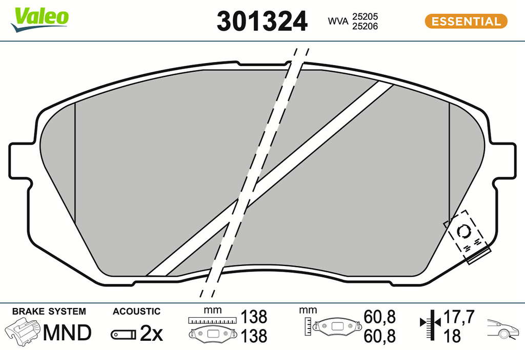 PLAQ FREIN FIRST HYUNDAI TUCSON II