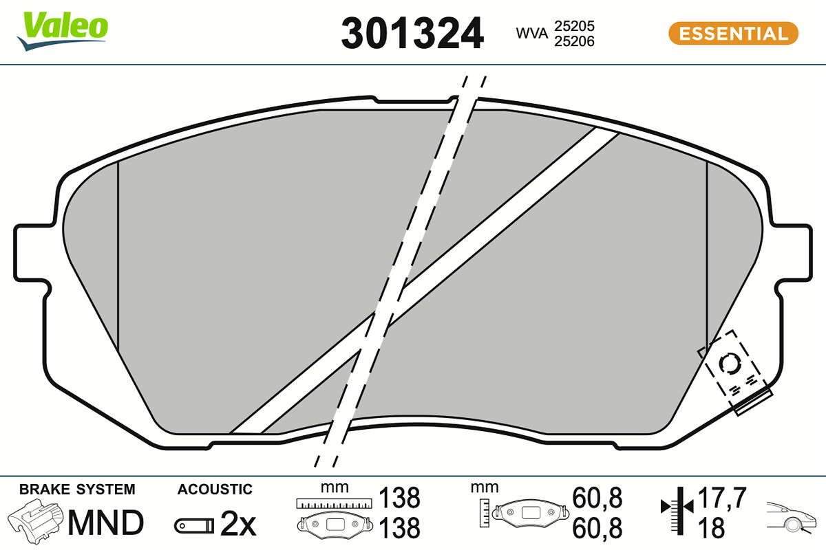 PLAQ FREIN FIRST HYUNDAI TUCSON II