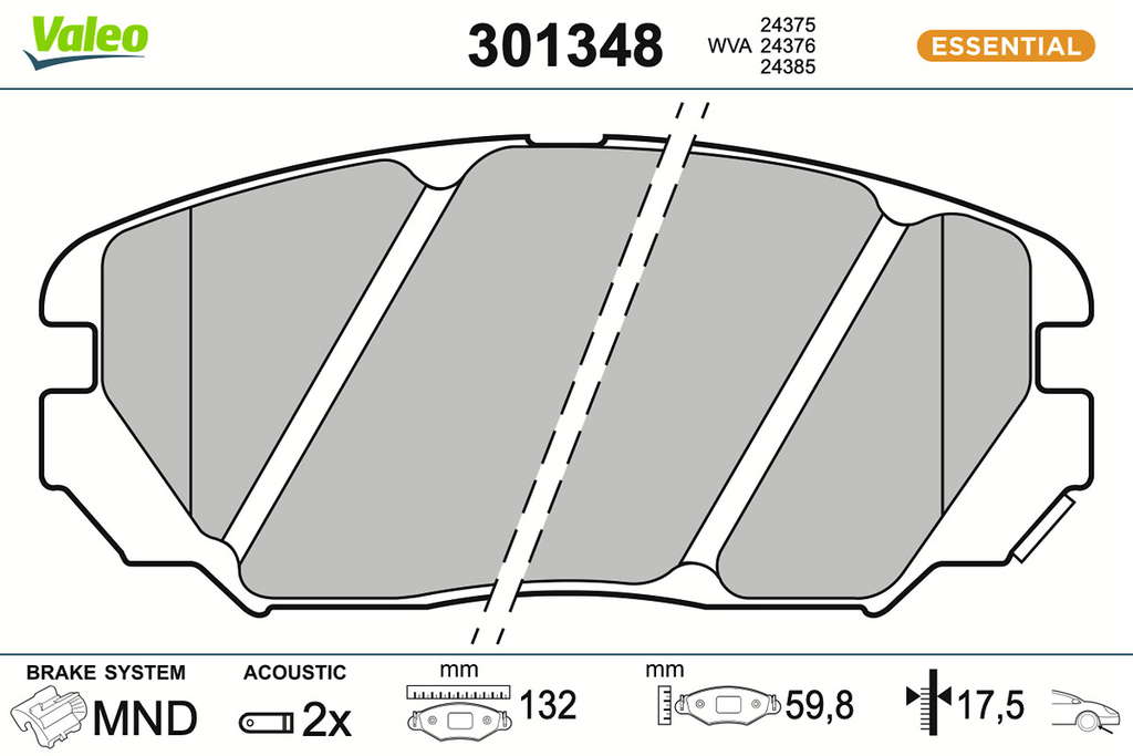 PLAQ FREIN FIRST MITSUBISHI SONATA
