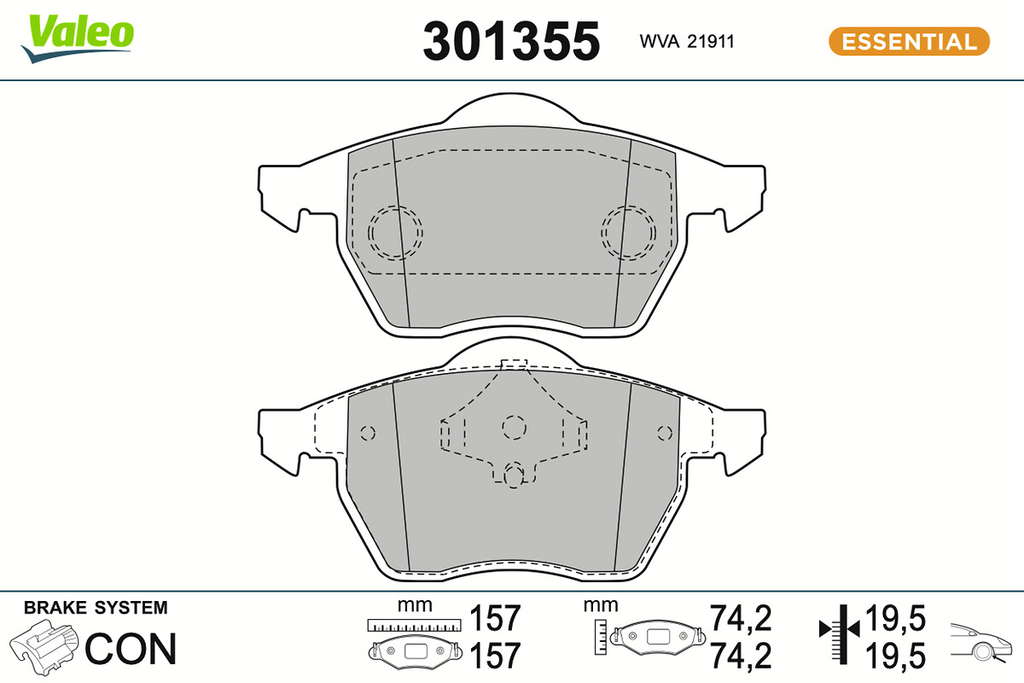 PLAQ FREIN FIRST AUDI A4 SERIE 1