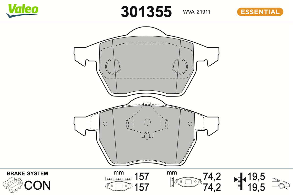 PLAQ FREIN FIRST AUDI A4 SERIE 1