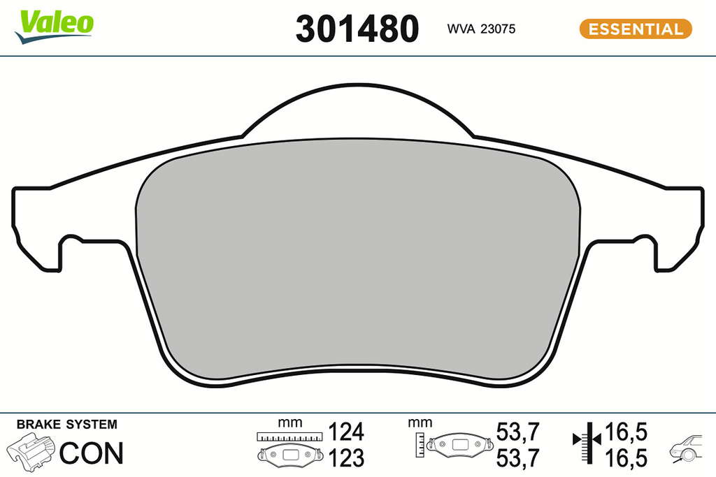 PLAQ FREIN FIRST VOLVO S60