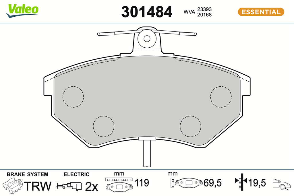 PLAQ FREIN FIRST SEAT EXEO