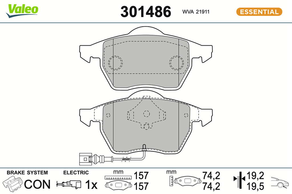 PLAQ FREIN FIRST VW NEW BEETLE