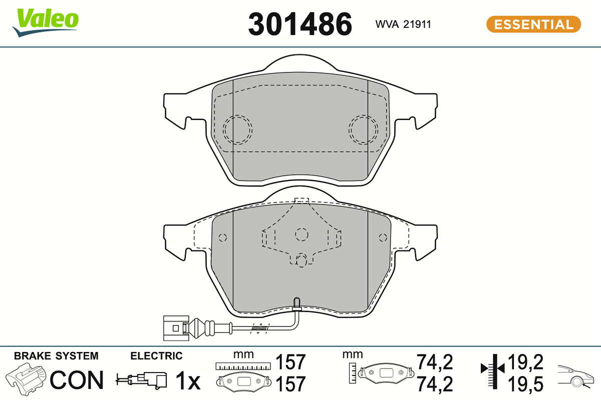 PLAQ FREIN FIRST VW NEW BEETLE