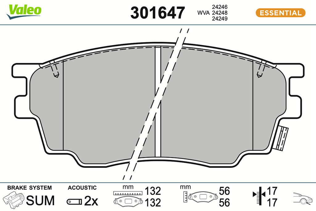 PLAQ FREIN FIRST MAZDA 6 (GG)