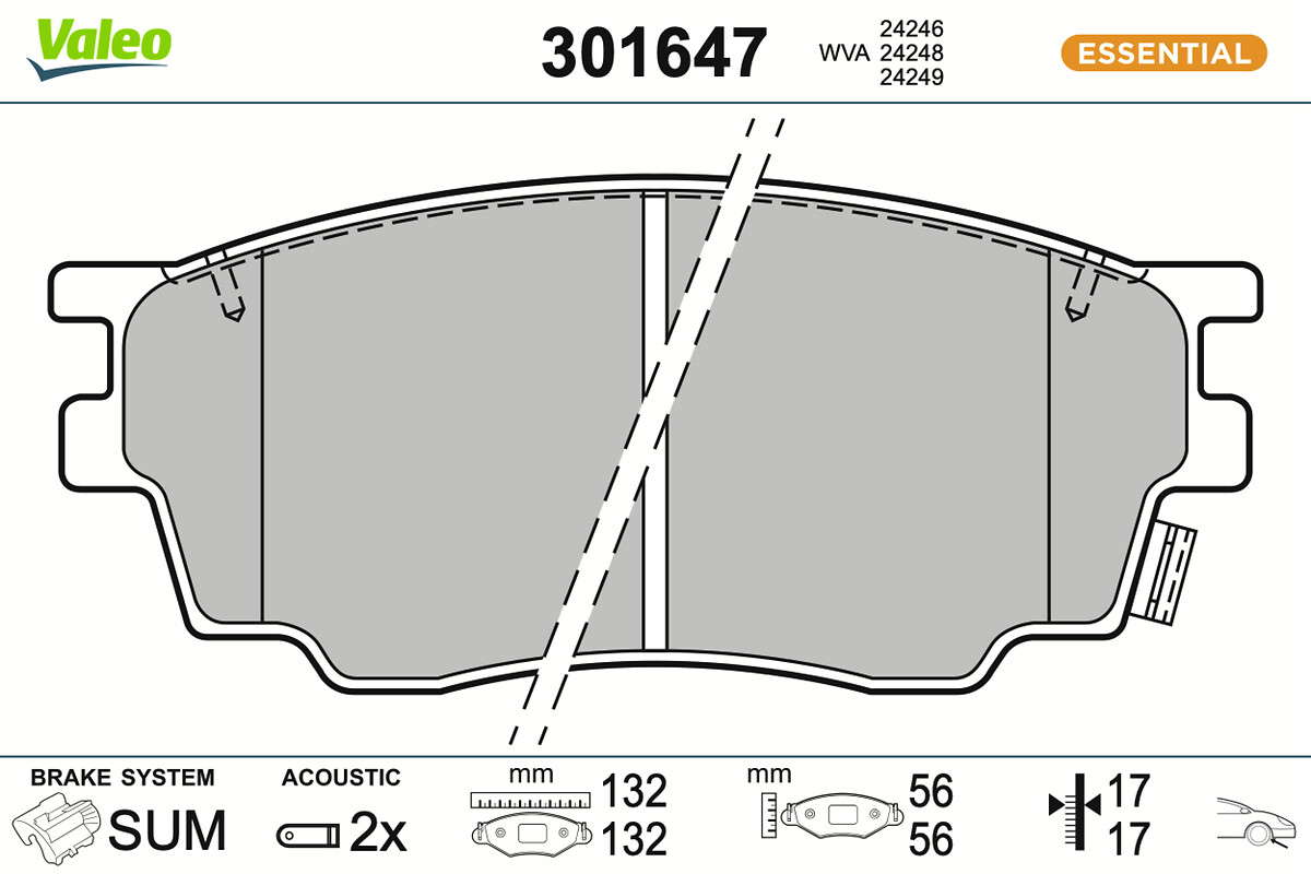 PLAQ FREIN FIRST MAZDA 6 (GG)