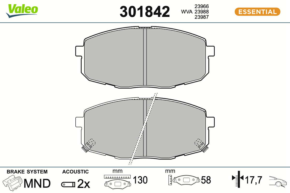 PLAQ FREIN FIRST KIA I30