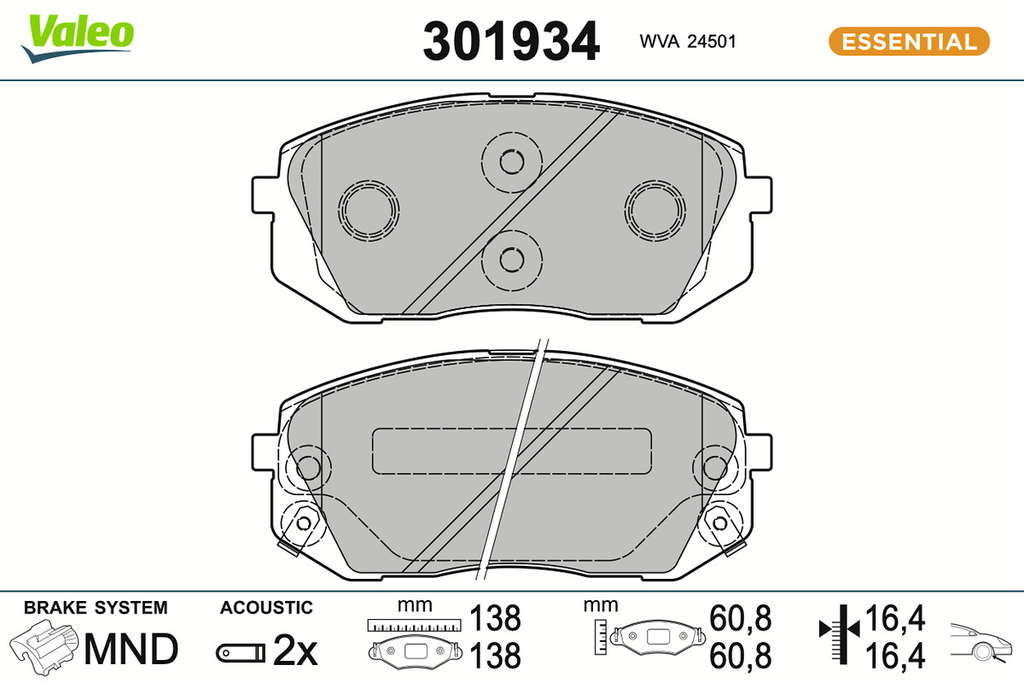 PLAQ FREIN FIRST HYUNDAI IX35
