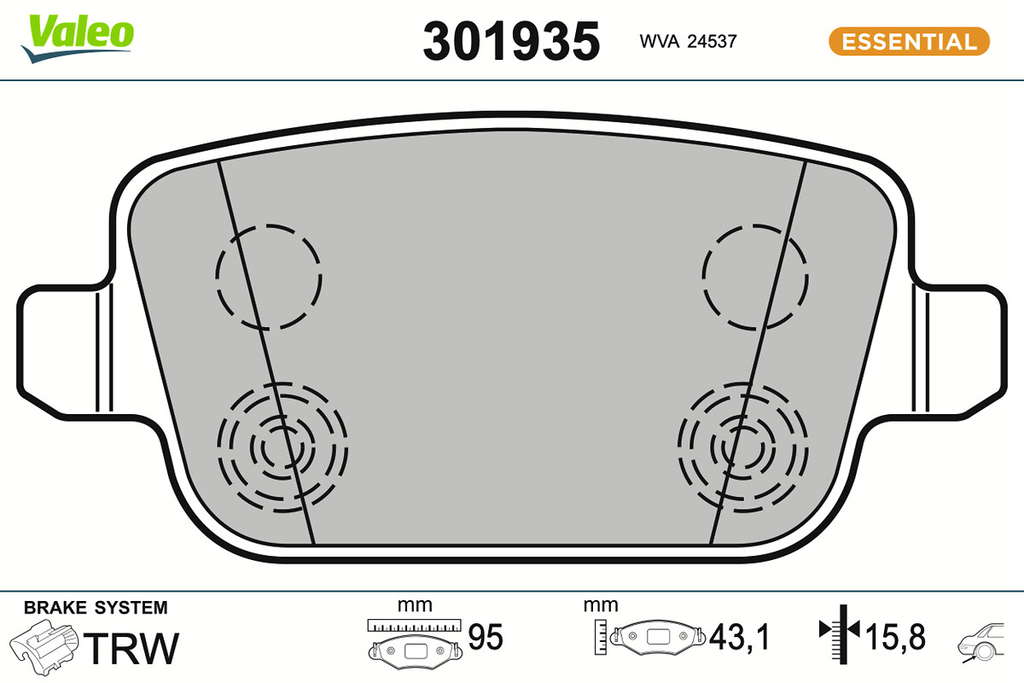 PLAQ FREIN FIRST FORD GALAXY III