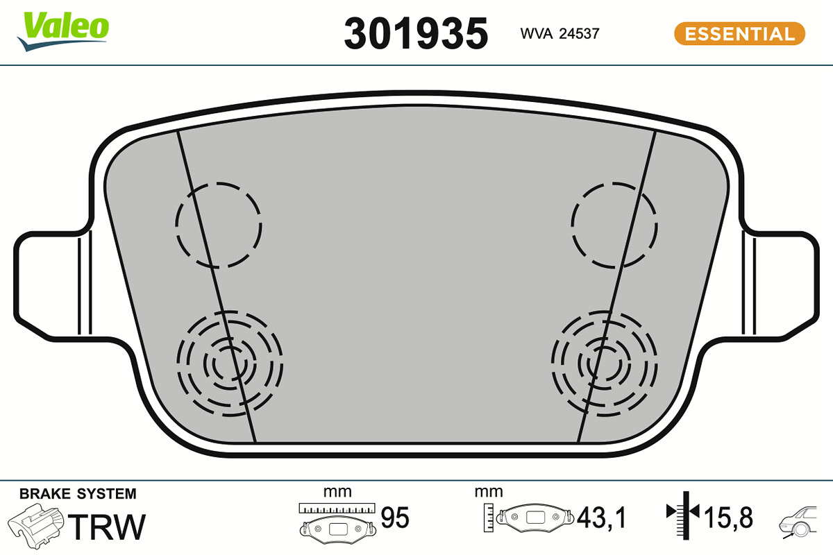 PLAQ FREIN FIRST FORD GALAXY III