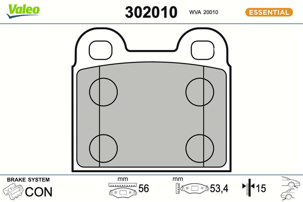 PLAQ FREIN FIRST VW BEETLE 08.66 12