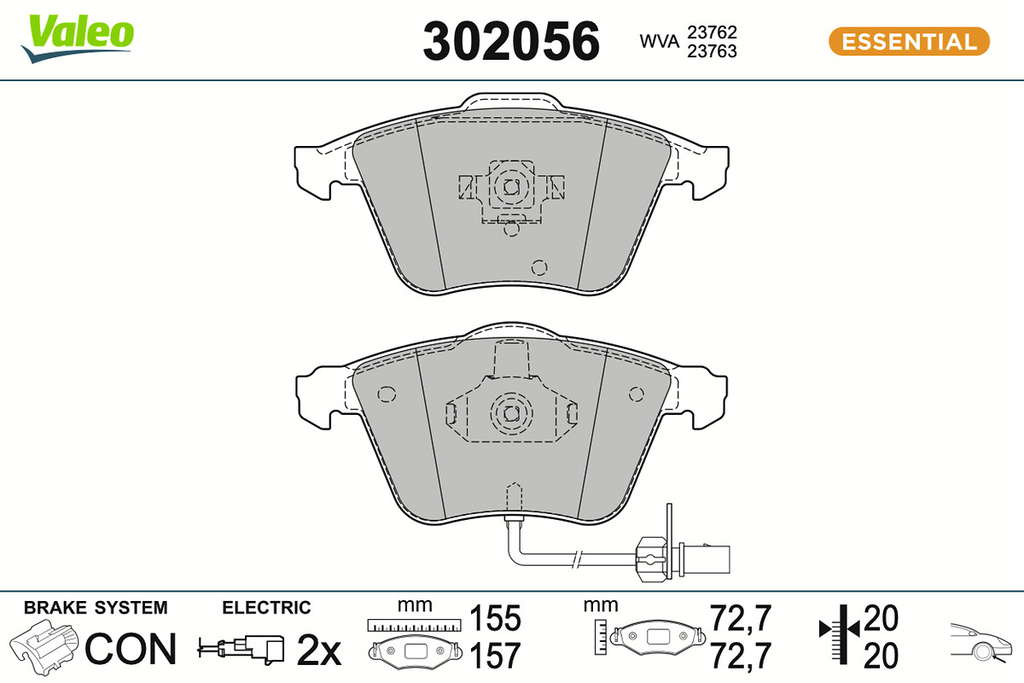 PLAQ FREIN FIRST AUDI A6 SERIE II F