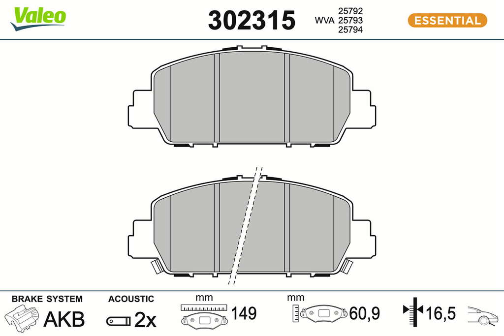 PLAQ FREIN FIRST HONDA HR-V II 07.1
