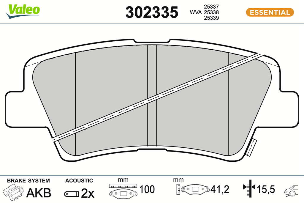 PLAQ FREIN FIRST KIA CARENS 03.2013