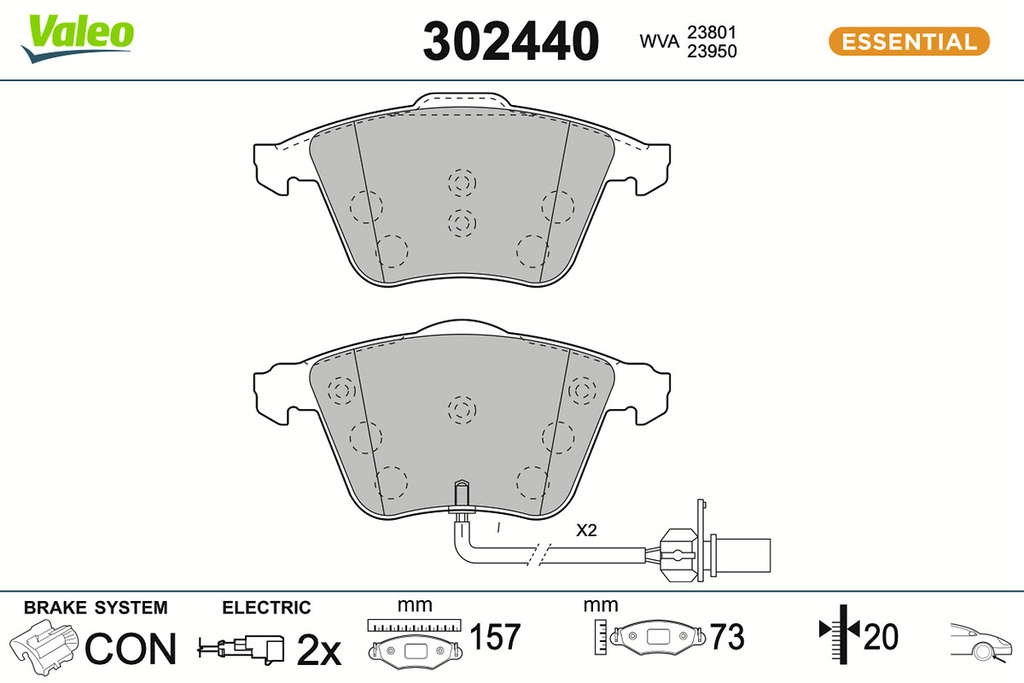 PLAQ FREIN FIRST AUDI A6 SEAT EXEO