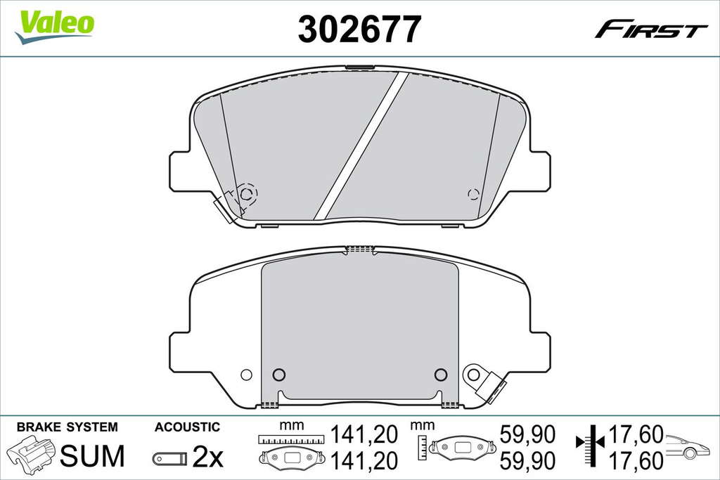 PLAQUETTE DE FREIN HYUNDAI I30 AVAN