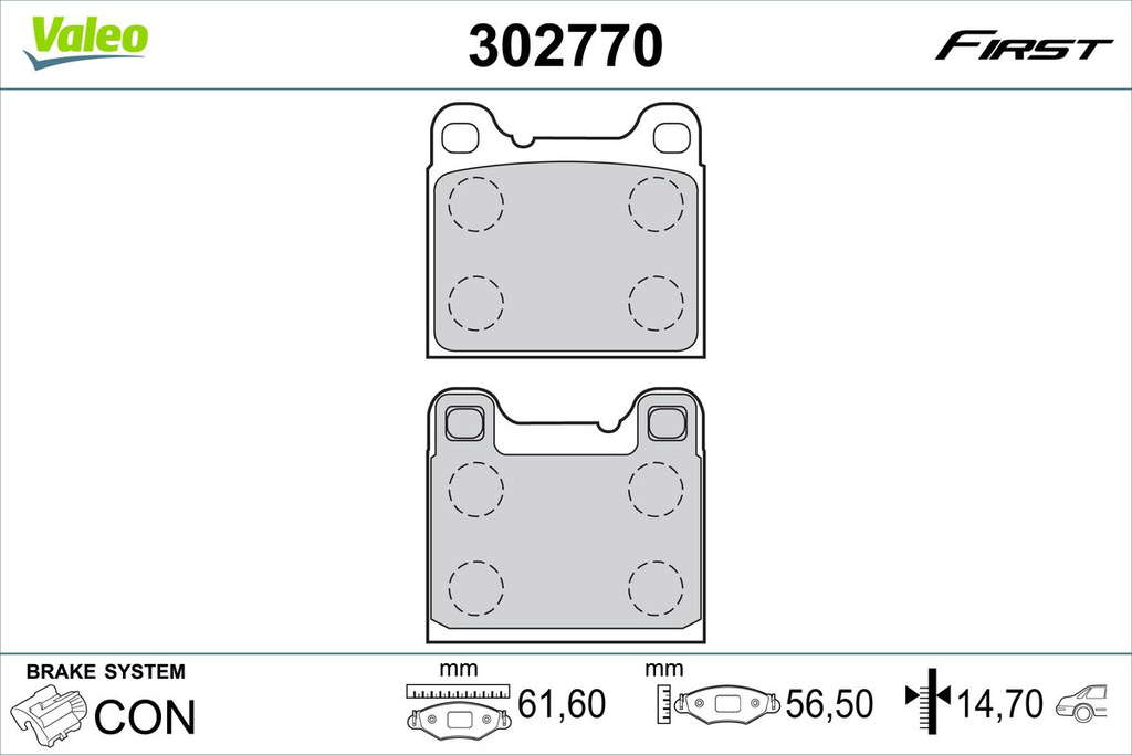PLAQUETTE DE FREIN VOLVO V70 I ARRI