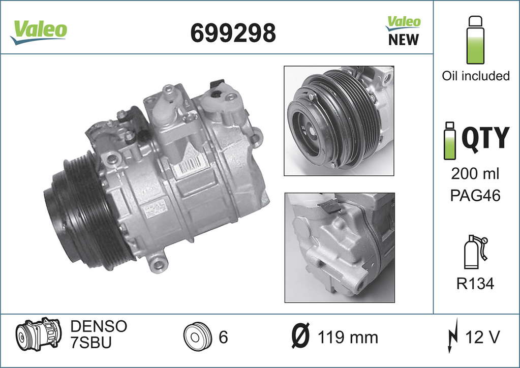COMP NE MERCEDES CLASSE C, CLK, E,