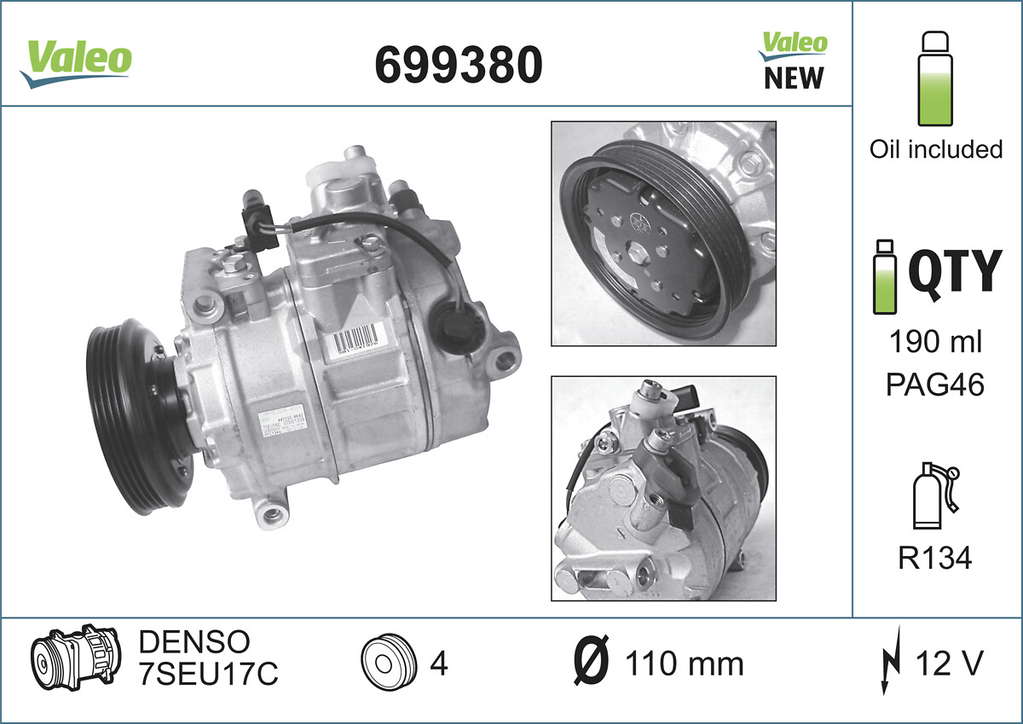 COMP CF NE AUDI A4, A6, A8