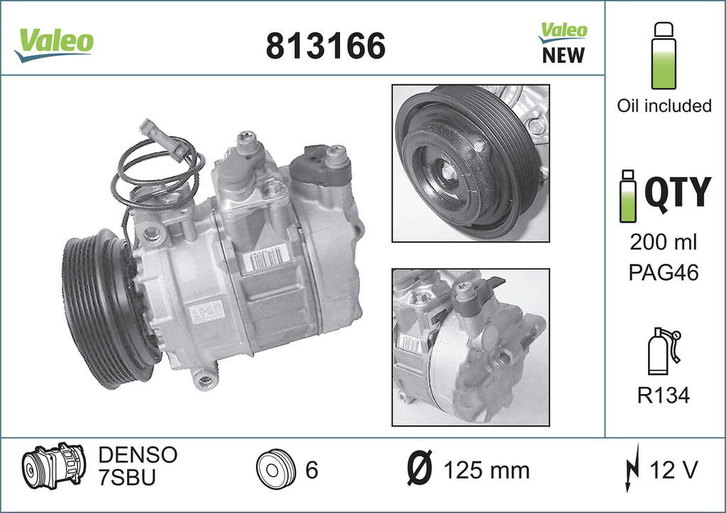 COMP CF NE AUDI A4, A6, A8 / VW PAS