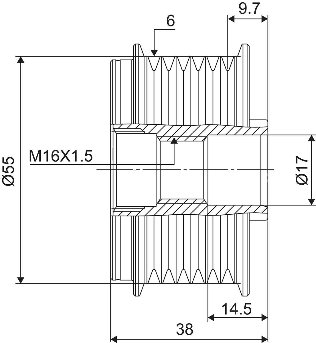 FREE WHEEL PULLEY_588134_03