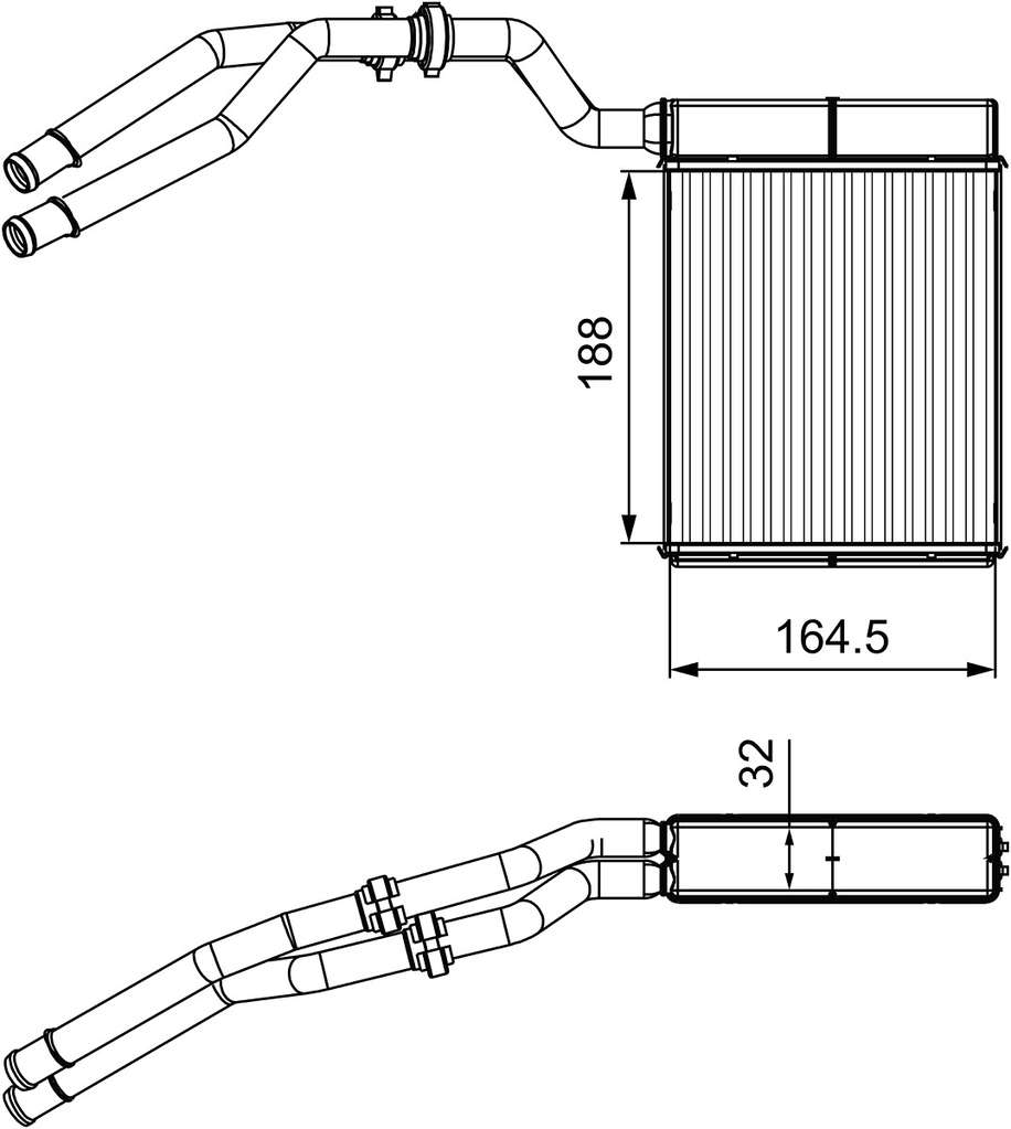 RAD CHAUF FORD GALAXY, MONDE