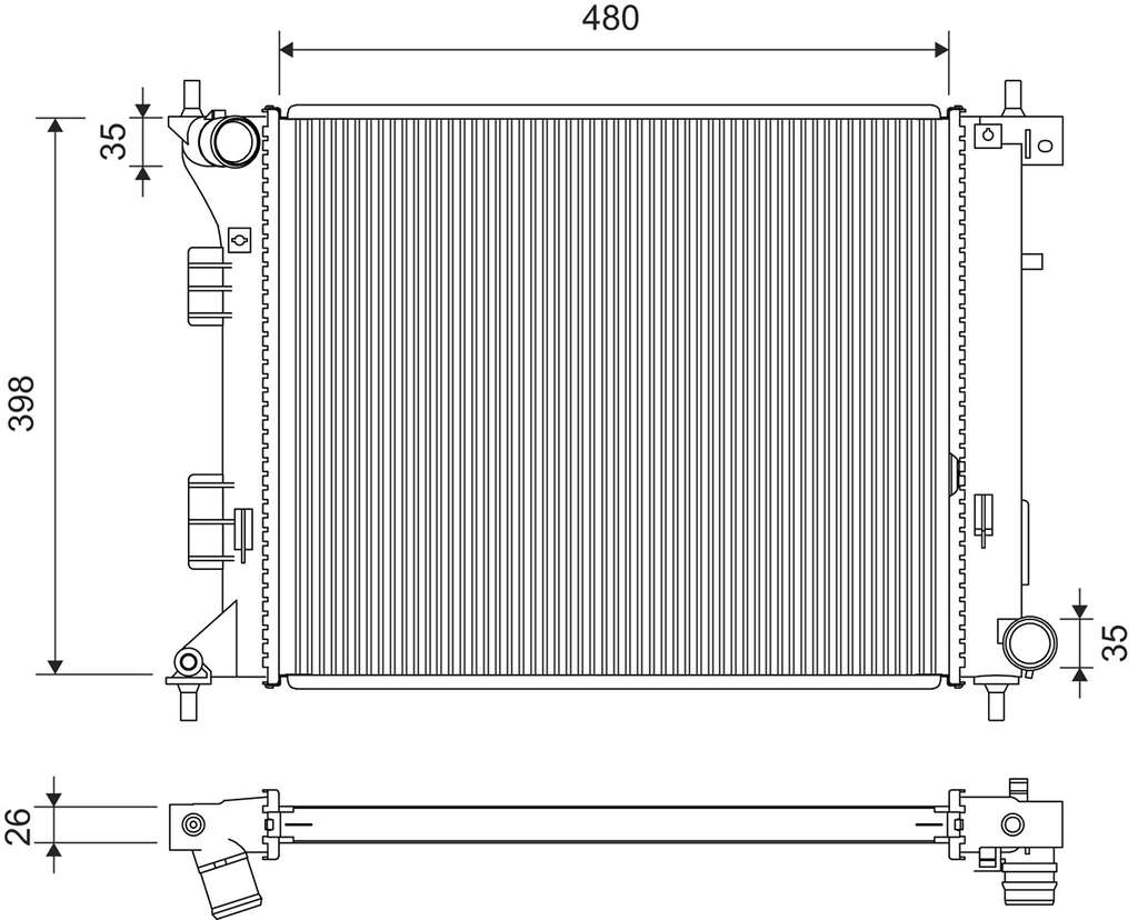Radiateur du moteur